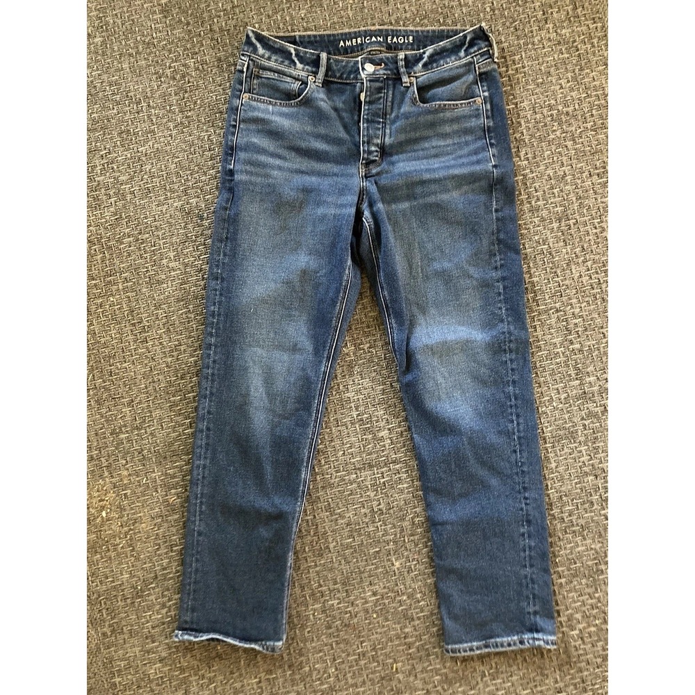 American Eagle Tomgirl Straight High Rise Denim Button Fly Women's Jeans 6